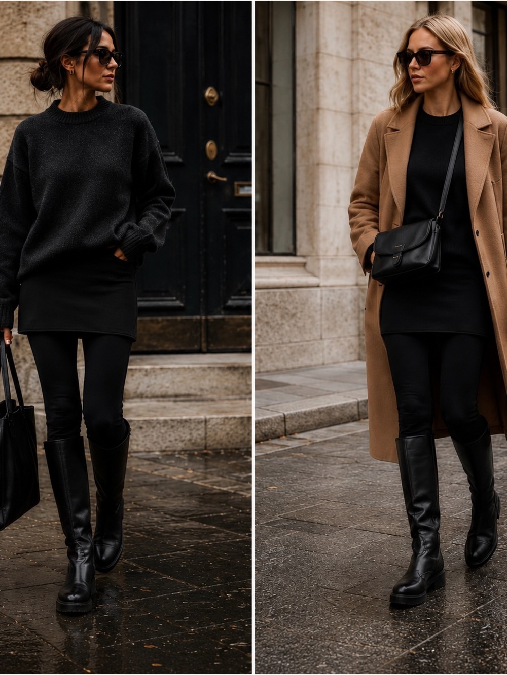 🖤 AllSaints Raffi Skirted Leggings M - Picture 2 of 5